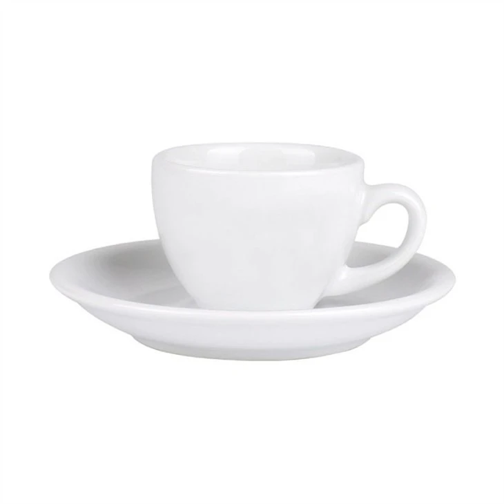 color glazed coffee cup saucer set 4